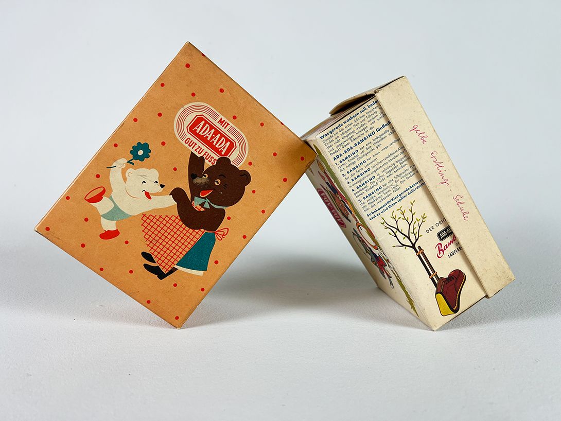 Foto 2 Shoe Boxes for Children Ada-Ada Bambino West Germany 1960 h7x26x12
