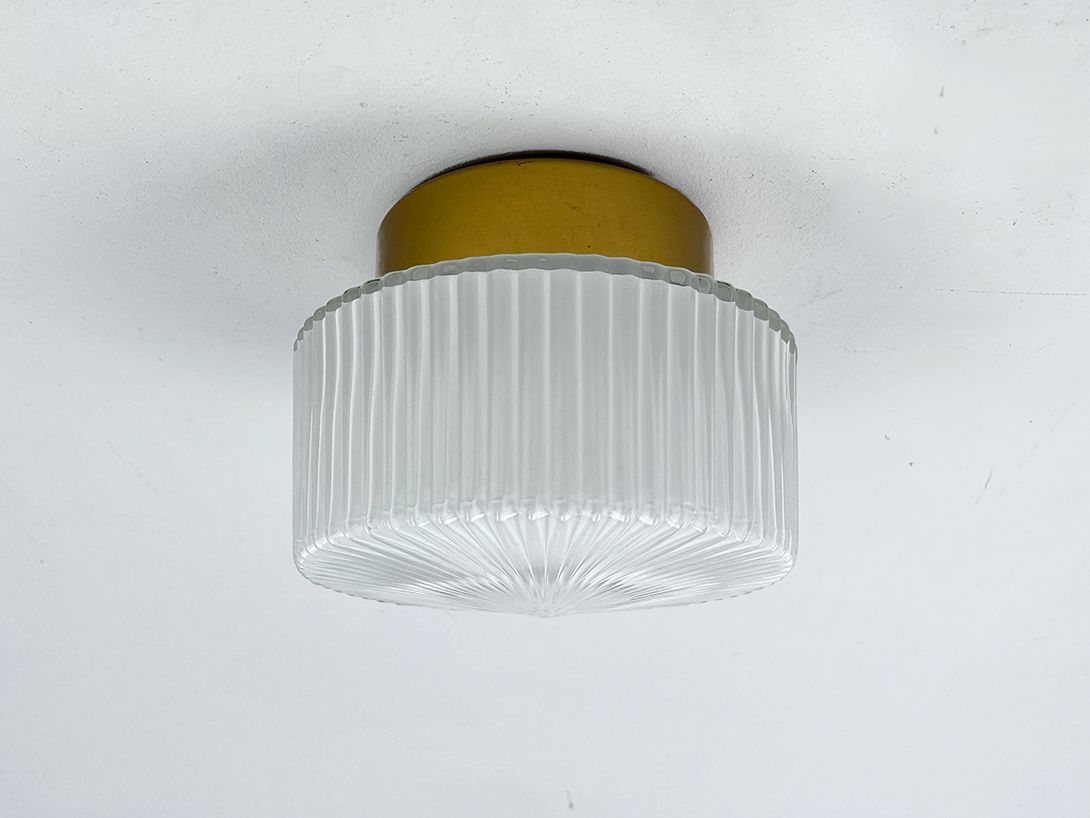 Foto Murano Glass Hallway Regency Ceiling Lamp, 1960s ø18