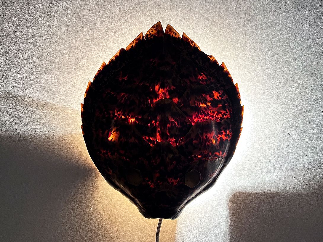 Foto Large Turtle Shell Dummy Wall Lamp h44