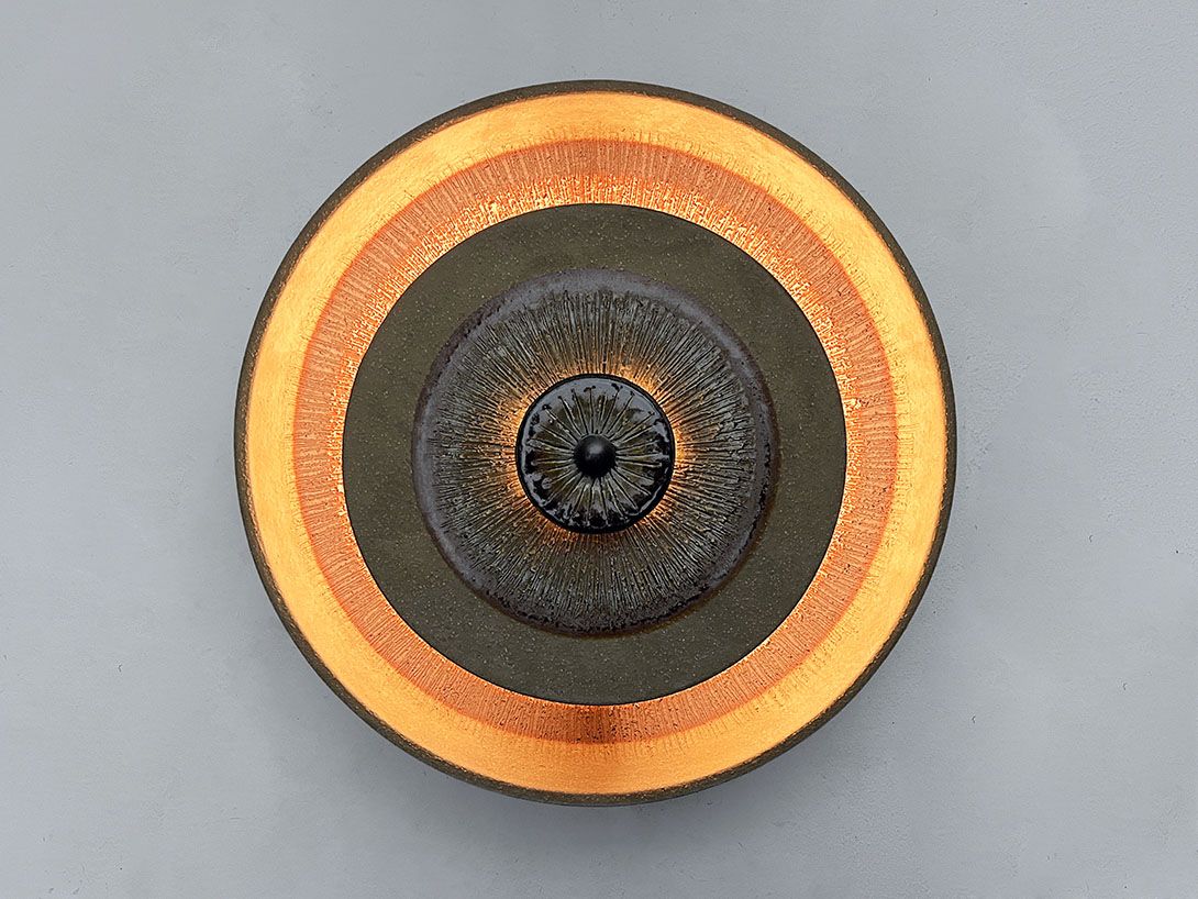Foto 1960s Noomi Backhausen Danish Ceramic Sconce  ø38