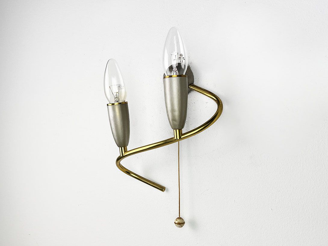 Foto Golden and Gray Double Bedside Wall Lamp h20