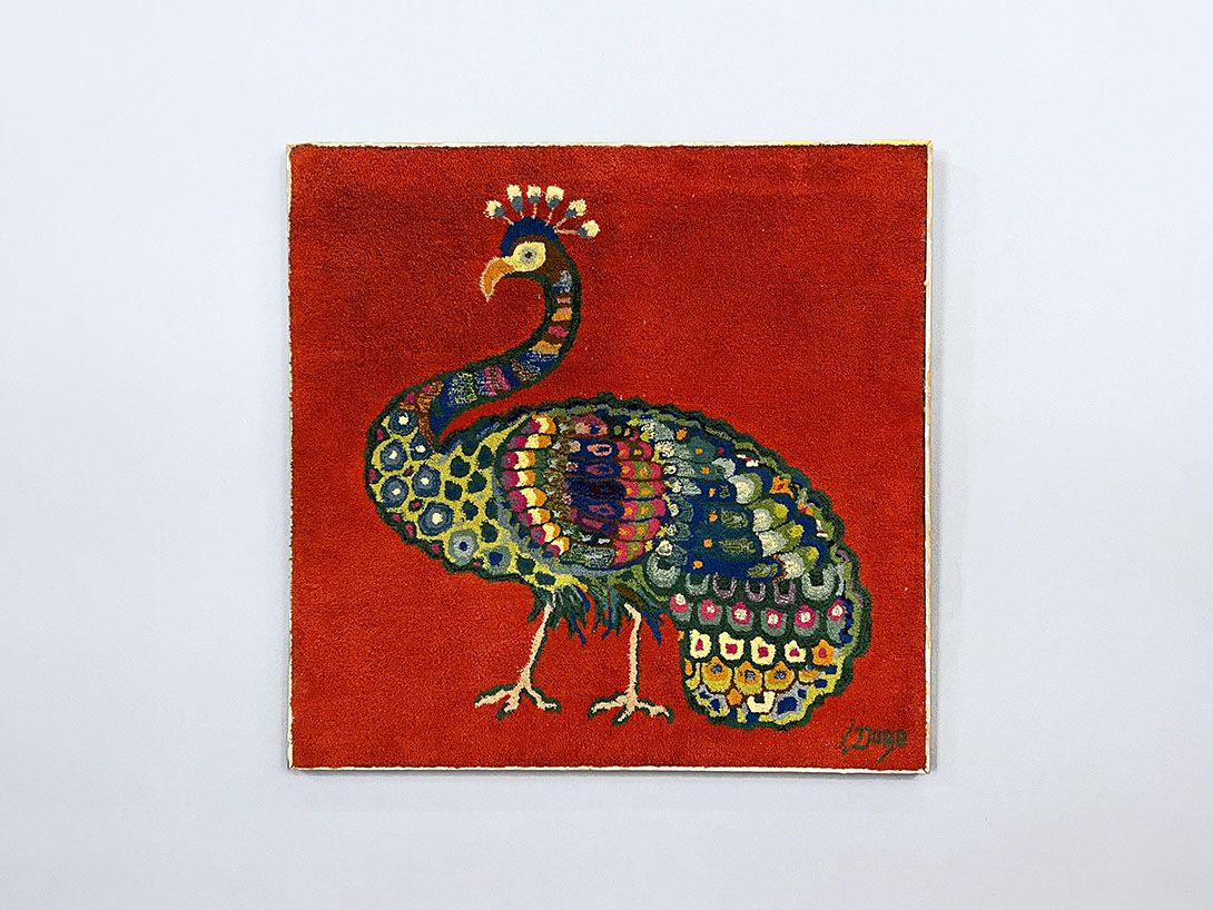 Foto Swabinger Künstlerkollektion Peacock Embroidery by Reiher, Munich 1978 h78