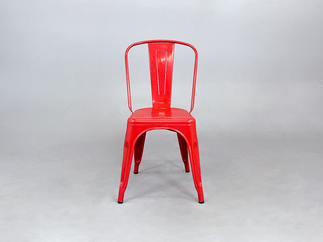 Foto Iconic Red Tolix Steel Chair France h85 sh45