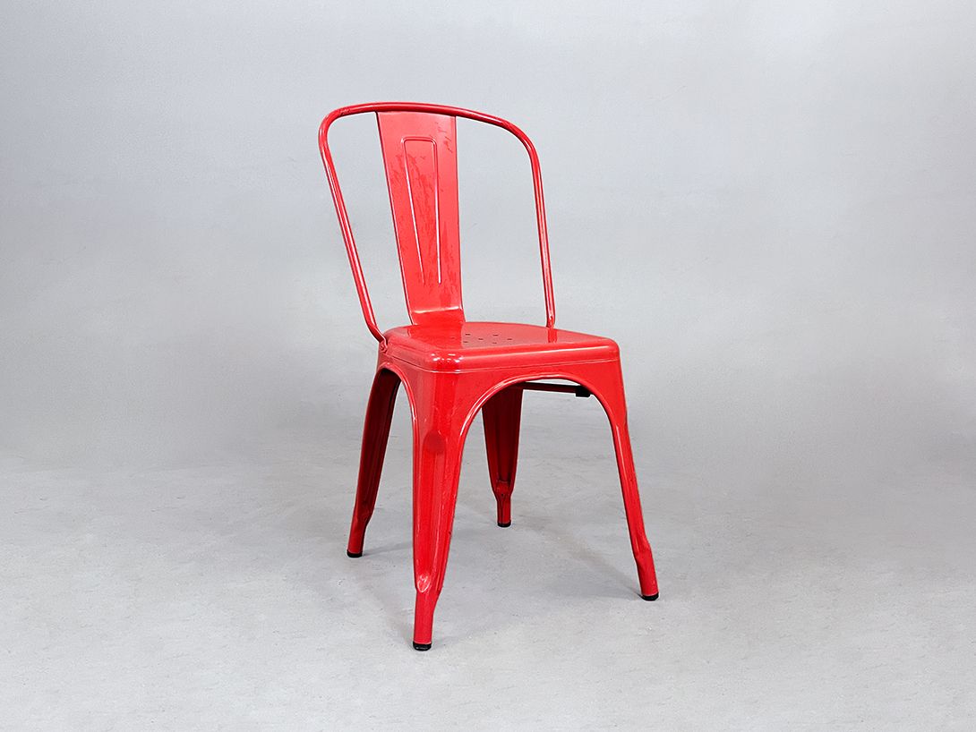 Foto Iconic Red Tolix Steel Chair France h85 sh45