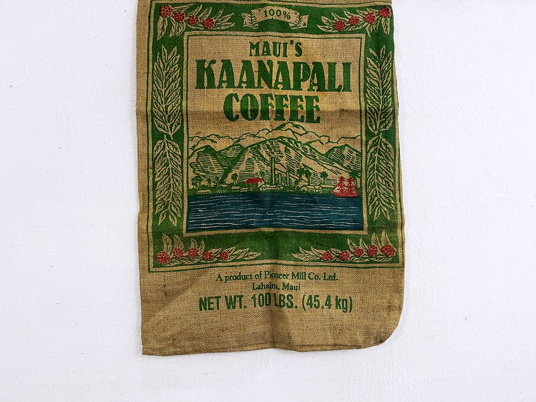 Foto Decorative Coffee Bag Maui Hawaii with Colorful Print L98x56