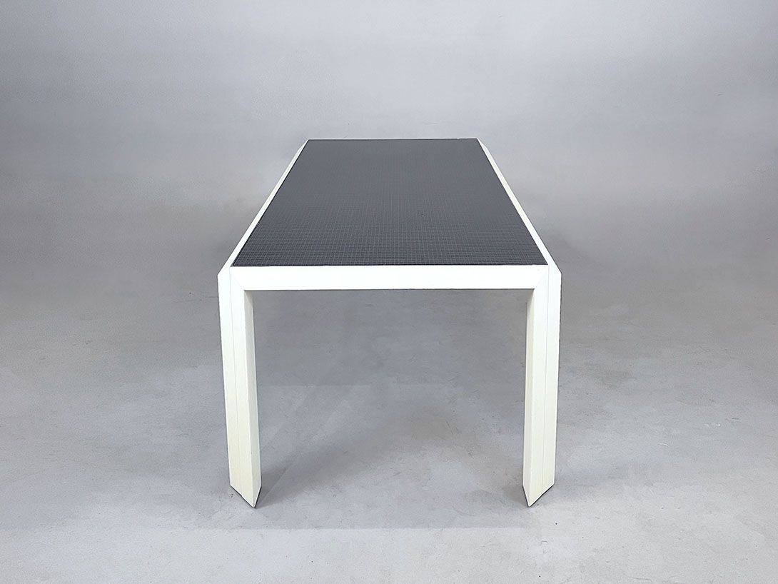 Foto Large Black and White Table by Gabriele Regondi &#038; Pierluigi Ghianda for Rosenthal 1979 h68