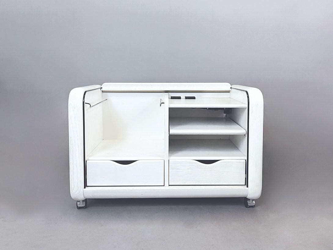 Foto Hombre Series Rolling Cabinet by Burkhard Vogtherr for Rosenthal 1974 h76