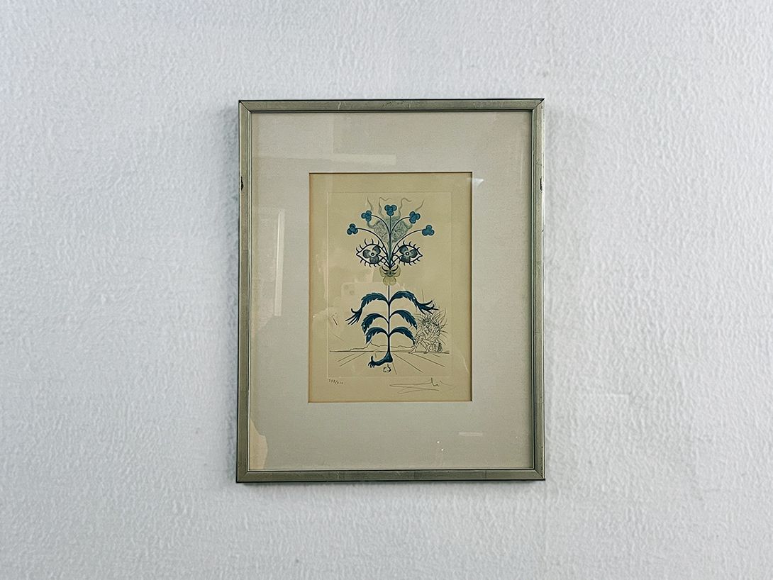 Foto Framed Lithography Viola Cogitans by Salvador Dali h48 13B18