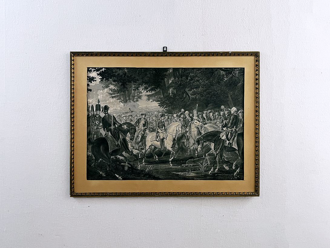 Foto Etching Frederick the Great Returns from Battle to Potsdam h70 37B12