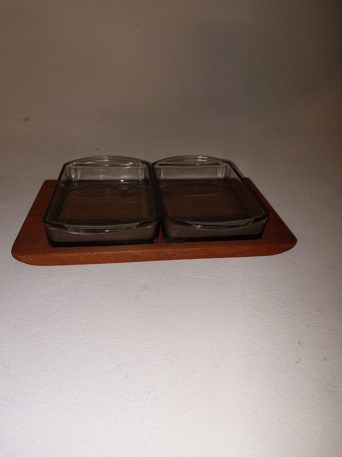 Foto Teak Tray with Serving Bowls 70s