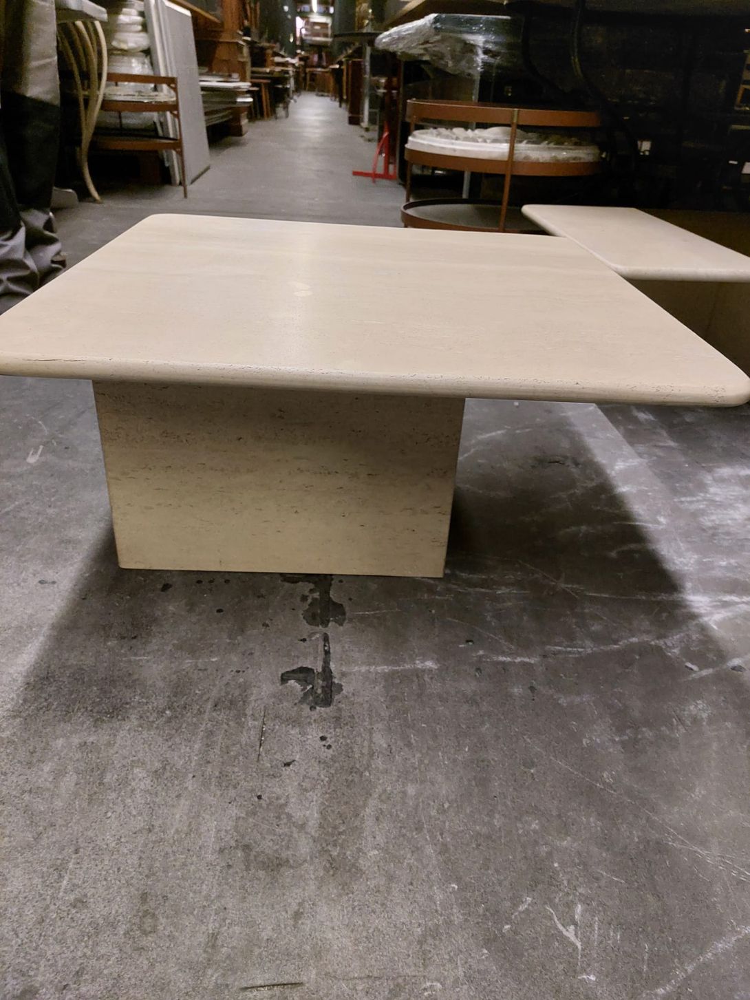 Foto Travertine Coffee Table Italy 1973